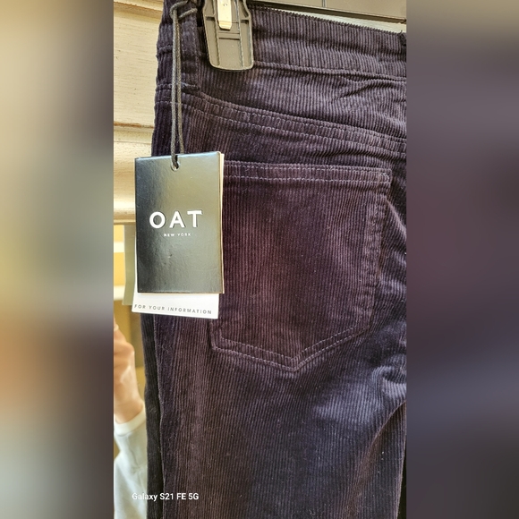 Oat New York High Waist Skinny Cords Dark Navy/black sz. 25 - Picture 9 of 12